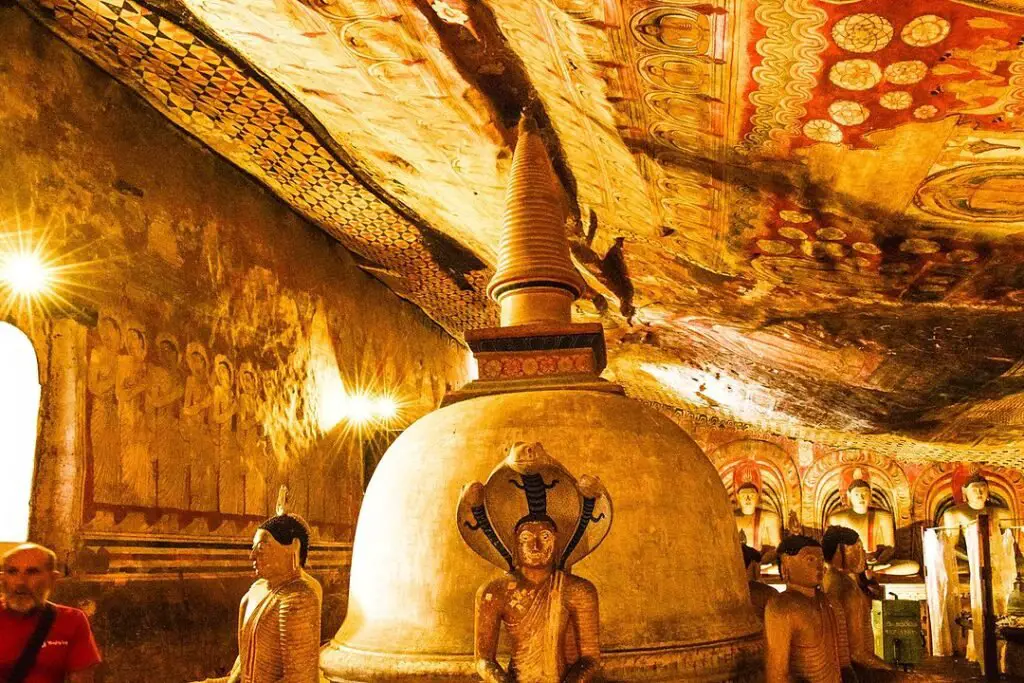 Dambulla cave temple also known as the Golden Temple of Dambulla